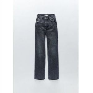 Zara 90s Full Jeans in Black